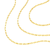 Sabel Collection Yellow Gold Triple Graduated Box Link Necklace