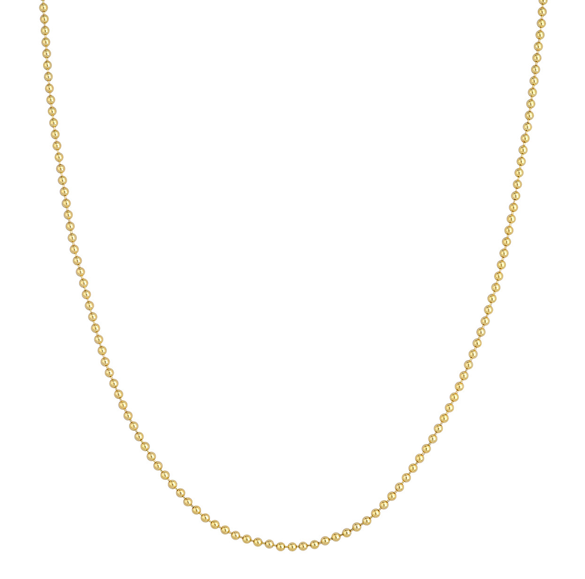 Sabel Collection Yellow Gold 2mm Beaded Chain
