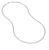 Sabel Collection White Gold Hollow Box Chain, 30&quot;