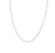 Sabel Collection White Gold Hollow Box Chain, 30&quot; Necklace