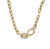 Sabel Collection Yellow Gold Link Necklace with Diamond Station