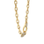 Sabel Collection Yellow Gold Link Necklace with Diamond Station