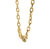 Sabel Collection Yellow Gold Link Necklace with Diamond Station