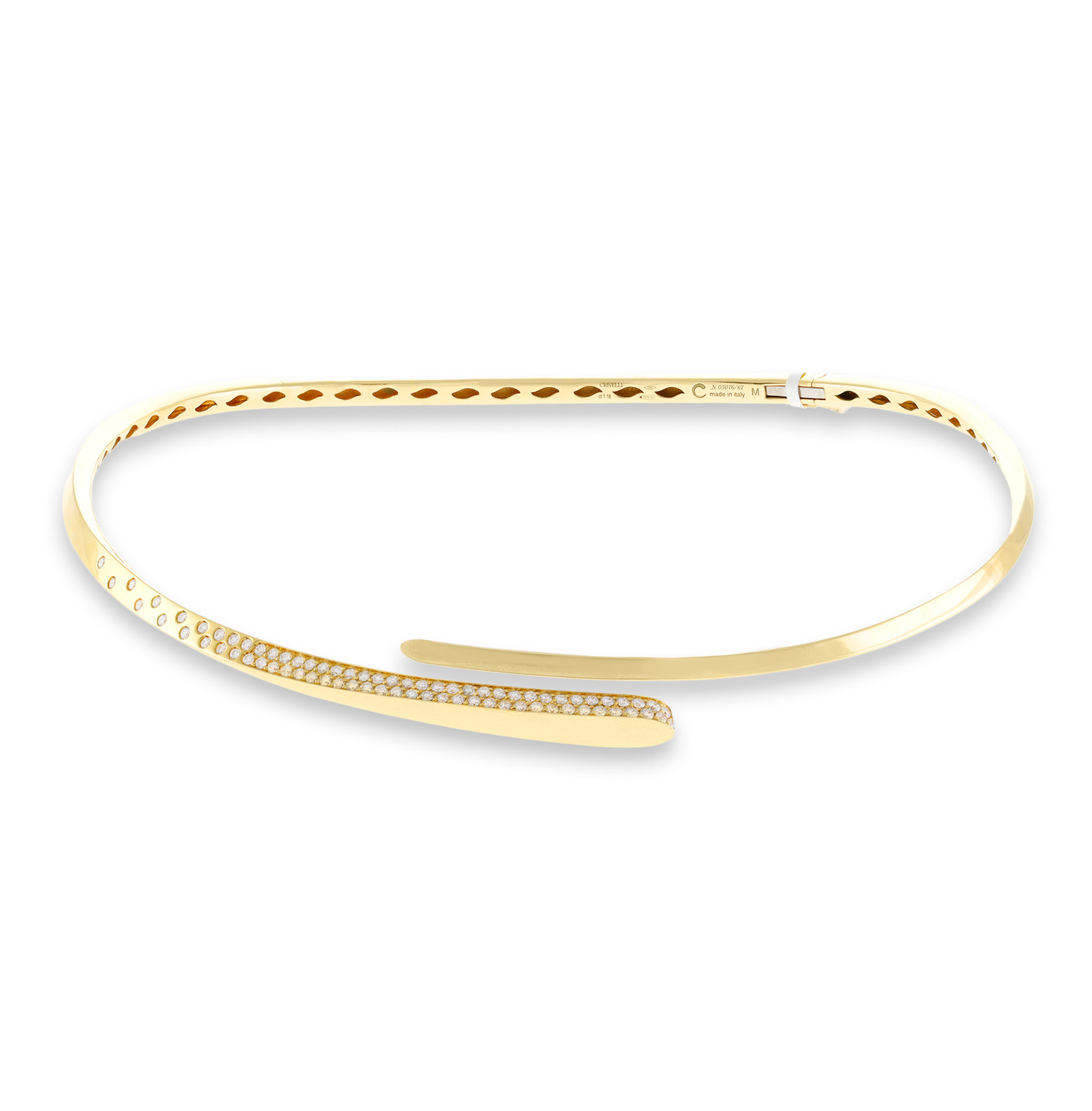 Sabel Collection Yellow Gold Diamond Sprinkled Choker