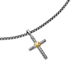 David Yurman The X Collection Necklaces & Pendant in Silver and 14-Karat Yellow Gold (Image 4)