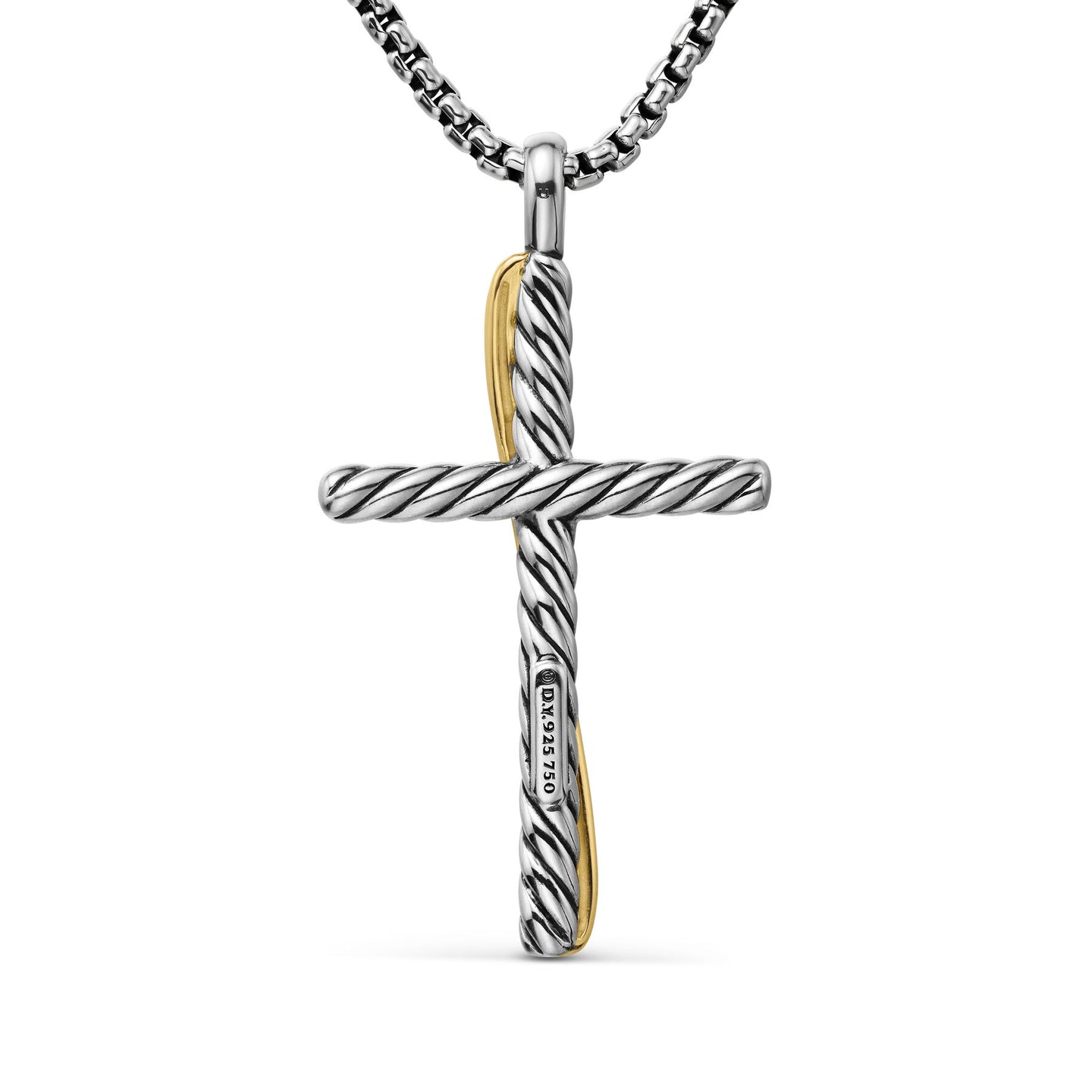 David Yurman The Crossover® Collection Necklaces & Pendant in Silver and 18-Karat Yellow Gold (Image 3)