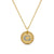 Initial Charm Necklace in 18K Yellow Gold with Diamond G, 16"-18"