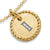 Initial Charm Necklace in 18K Yellow Gold with Diamond I, 16"-18"