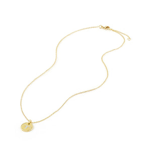 T Pendant with Diamonds in Gold on Chain (Image 3)