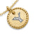 Initial Charm Necklace in 18K Yellow Gold with Diamond Y