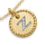 Initial Charm Necklace in 18K Yellow Gold with Diamond Z