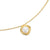 Infinity Pendant Necklace in 18K Yellow Gold with Pearl, 10mm
