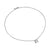 Cable Wrap Necklace in Sterling Silver with Crystal and Diamonds, 12.5mm