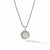David Yurman Initial Charm Necklace in Sterling Silver with Diamond I in Sterling Silver