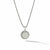 David Yurman Initial Charm Necklace in Sterling Silver with Diamond Q in Sterling Silver