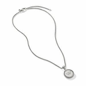 Initial Charm Necklace with Diamonds (Image 2)