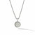 David Yurman Initial Charm Necklace in Sterling Silver with Diamond Z in Sterling Silver