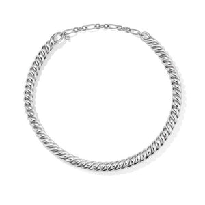 Sculpted Cable Necklace in Sterling Silver - Main Image