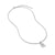 Pavé Initial Pendant Necklace in Sterling Silver with Diamonds