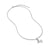 Pavé Initial Pendant Necklace in Sterling Silver with Diamonds