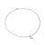 Pavé Initial Pendant Necklace in Sterling Silver with Diamonds