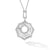 Stax Zig Zag Pendant Necklace in Sterling Silver with Diamonds, 18&quot;