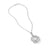 Stax Zig Zag Pendant Necklace in Sterling Silver with Diamonds, 18"