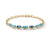 Marbella Chain Necklace in 18K Yellow Gold with Blue Topaz and Hampton Blue Topaz, 8.5mm