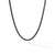 DY Bel Aire Box Chain Necklace in Black with 14K Yellow Gold Accent