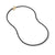 DY Bel Aire Box Chain Necklace in Black with 14K Yellow Gold Accent