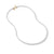 DY Bel Aire Box Chain Necklace in White with 14K Yellow Gold Accent