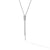Zig Zag Stax Y Necklace in Sterling Silver with Diamonds