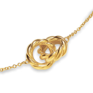 Sculpted Cable Chain Necklace in 18K Yellow Gold, 9mm