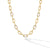 DY Madison Chain Necklace in 18K Yellow Gold with Diamonds, 8.5mm