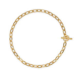 DY Madison Toggle Chain Necklace in 18K Yellow Gold, 16