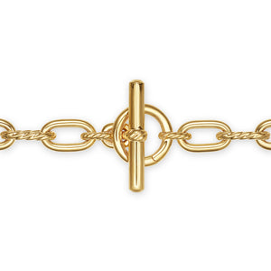 DY Madison Toggle Chain Necklace in 18K Yellow Gold, 16"