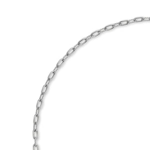 DY Madison Pavé Diamond Toggle Chain Necklace in Sterling Silver, 17"
