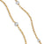 DY Madison Pavé Bead Station Necklace in 18K Yellow Gold with Diamonds, 3mm