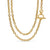 DY Mercer Double Row Toggle Chain Necklace in 18K Yellow Gold with Diamonds, 8mm