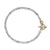DY Mercer Toggle Chain Necklace in Sterling Silver with 18K Yellow Gold and Diamonds, 8mm
