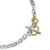 DY Mercer Toggle Chain Necklace in Sterling Silver with 18K Yellow Gold and Diamonds, 8mm