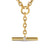 DY Mercer Petite Toggle Chain Necklace in 18K Yellow Gold with Diamonds, 4.5mm, 20&quot;