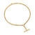 DY Mercer Petite Toggle Chain Necklace in 18K Yellow Gold with Diamonds, 4.5mm