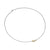 Petite Buckle Necklace in Sterling Silver with 14K Yellow Gold, 16.3mm
