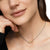 Petite Buckle Necklace in Sterling Silver with 14K Yellow Gold, 16.3mm