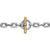 DY Madison Toggle Chain Necklace in Sterling Silver and 18K Yellow Gold, 18"