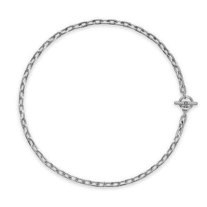DY Madison Toggle Chain Necklace in Sterling Silver, 16"