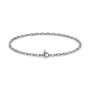 DY Madison Toggle Chain Necklace in Sterling Silver, 16"