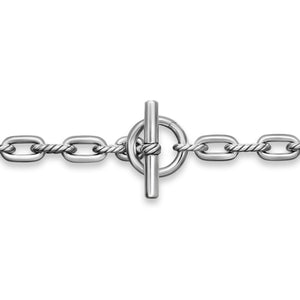 DY Madison Toggle Chain Necklace in Sterling Silver, 18"