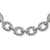 Sculpted Cable Oval Link Necklace in Sterling Silver, 18mm